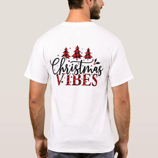 kerstvibes t-shirt (Achterkant)