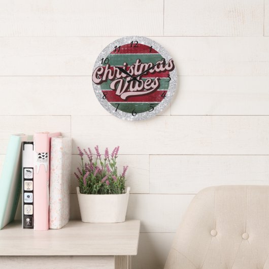 Kerstvibes vakantie grote klok (Leeskamer)