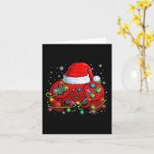 Kerstvideo-game Santa-hoed lichten gaming Kaart (Gele Bloem)