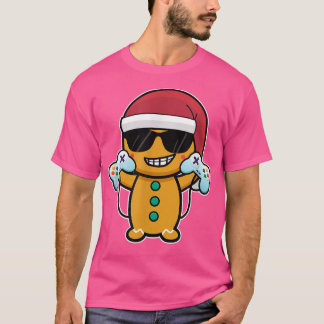 Kerstvideogame-speler boekt Kinder gamer T-shirt