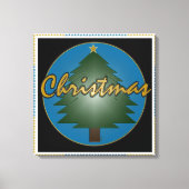 kerstvideokaart canvas afdruk (Voorkant)