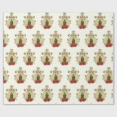 kerstviercapier Mary Guadalupe Wrapping Paper Cadeaupapier (Vlak)