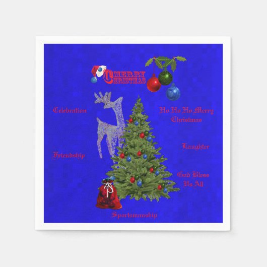 Kerstviering Bowlsen Servet (Voorkant)