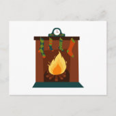 kerstviering briefkaart (Voorkant)