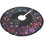 Kerstviering Chalkboard Circle Kerstboom Rok (Gekanteld)