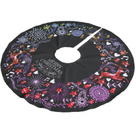 Kerstviering Chalkboard Circle Kerstboom Rok
