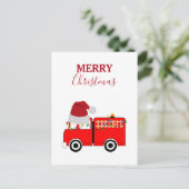 kerstviering feestdagenkaart (Staand voorkant)