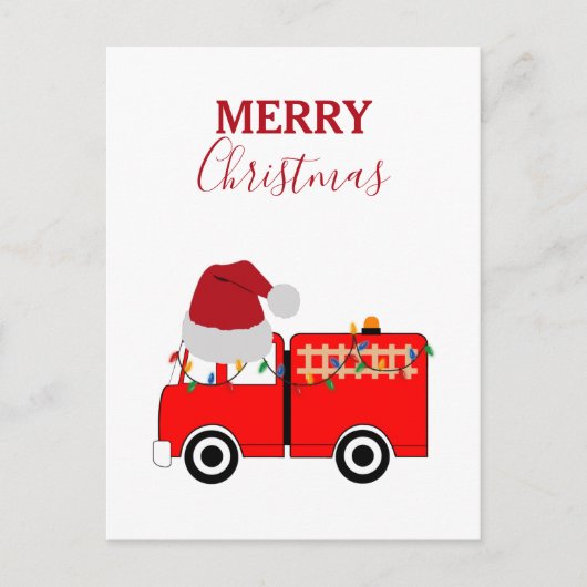 kerstviering feestdagenkaart (Voorkant)