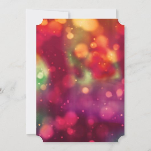 kerstviering Gold Glitter Sparkle Party nodigt uit Kaart (Achterkant)