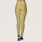 Kerstviering Gouden Sneeuwman Winter Vakantie Leggings (Achterkant)