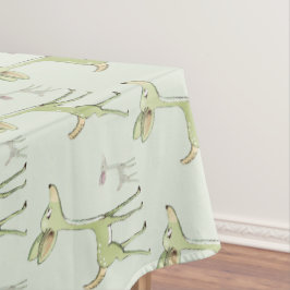 Kerstviering Groene Herten Vakanties Schattig Tafelkleed