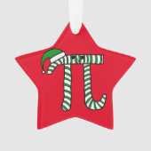 kerstviering groene Wiskunde-versiering (rood teru Ornament (voorkant)