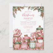 Kerstviering in Candyland Kaart (Voorkant)