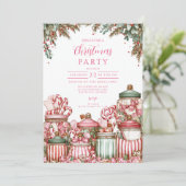 Kerstviering in Candyland Kaart (Staand voorkant)