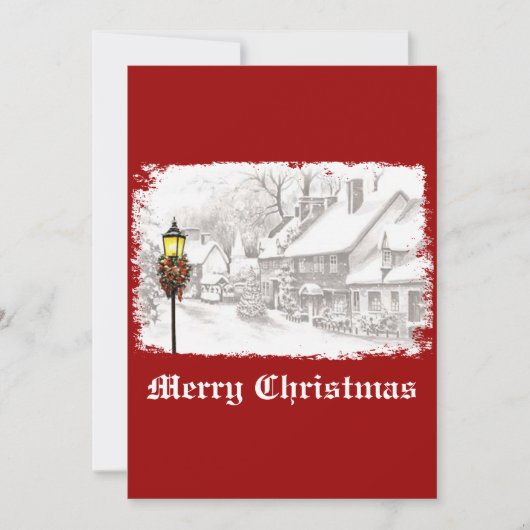  kerstviering in de stad kaart (Voorkant)