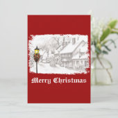  kerstviering in de stad kaart (Staand voorkant)