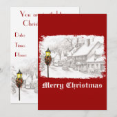  kerstviering in de stad kaart (Voorkant / Achterkant)