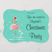 kerstviering: "Je bent uitgenodigd" Kaart (Voorkant / Achterkant)