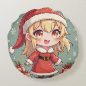 Kerstviering karakters rond kussen (Achterkant)