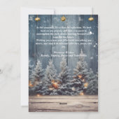 Kerstviering: Kerstkaart met 3 foto's (Achterkant)