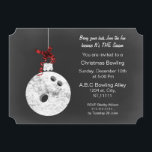 kerstviering met Chalkboard Kaart<br><div class="desc">kerstcadeau voor Chalkboard,  Bowling-uitnodigingen,  bowlingbal Sportfeest Uitnodiging</div>