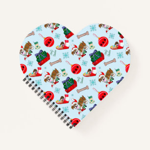 Kerstviering met Goofy Bulldog Notitieboek