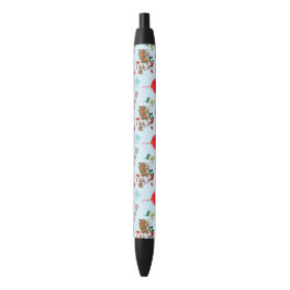 Kerstviering met Goofy Bulldog Zwarte Inkt Pen