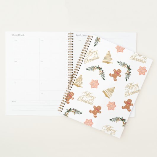 kerstviering met kerstboomkoekjes planner (Display)