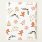 kerstviering met kerstboomkoekjes planner (Achterkant)