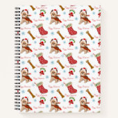 Kerstviering met Yorkie Notitieboek (Voorkant)