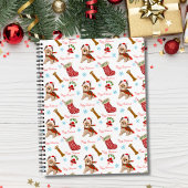 Kerstviering met Yorkie Notitieboek