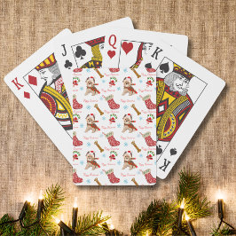 Kerstviering met Yorkie Pokerkaarten