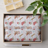 Kerstviering met Yorkie Tissuepapier (Geschenk)