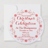 Kerstviering Party Tree Custom Invitation Kaart (Achterkant)