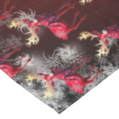 Kerstviering Rode Rendier Elegant Tafelkleed (Gekanteld)
