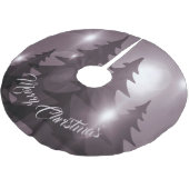Kerstviering Roze Bomen Paars Elegant Kerstboom Rok (Gekanteld)