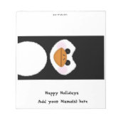 kerstviering Snoep Bar Wrapper Party Favor Notitieblok (Voorkant)