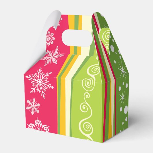 kerstviering Snowflake Party Favor Box Bedankdoosjes (Achterkant)