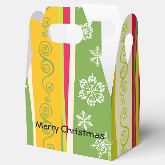 kerstviering Snowflake Party Favor Box Bedankdoosjes (Geopend)