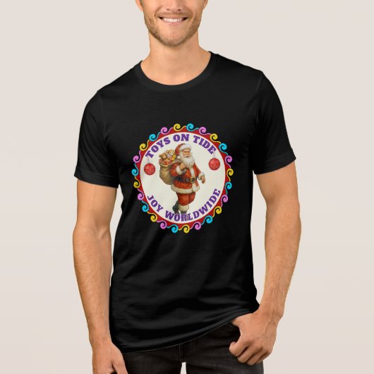 Kerstviering Tri-Blend Shirt (Voorkant)