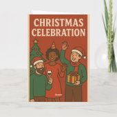 KERSTVIERING UITNODIGING KAART (Achterkant)