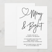 Kerstviering Uitnodiging Kerstfeest (Voorkant / Achterkant)