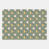 Kerstviering Wrapping Paper Set van 3 (Voorkant 2)