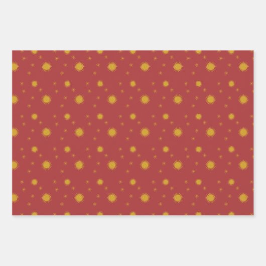 Kerstviering Wrapping Paper Set van 3 (Voorkant 3)