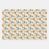 Kerstviering Wrapping Paper Set van 3 (Voorkant 2)