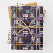 Kerstviering Wrapping Paper Set van 3 (In situ)