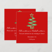 kerstviering X-Mas-boom Kaart (Voorkant / Achterkant)