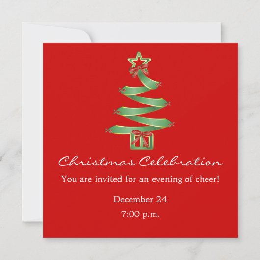 kerstviering X-Mas-boom Kaart (Voorkant)