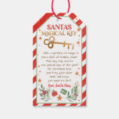 kerstvierkant etiket voor Label met de magische sl Cadeaulabel (Voorkant)