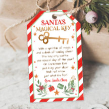 kerstvierkant etiket voor Label met de magische sl